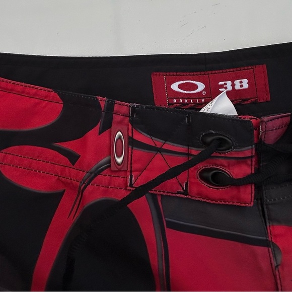 Vintage 90’s Oakley Software Board Shorts Size Men’s 38 W 2000’s All Over Print - Picture 3 of 9